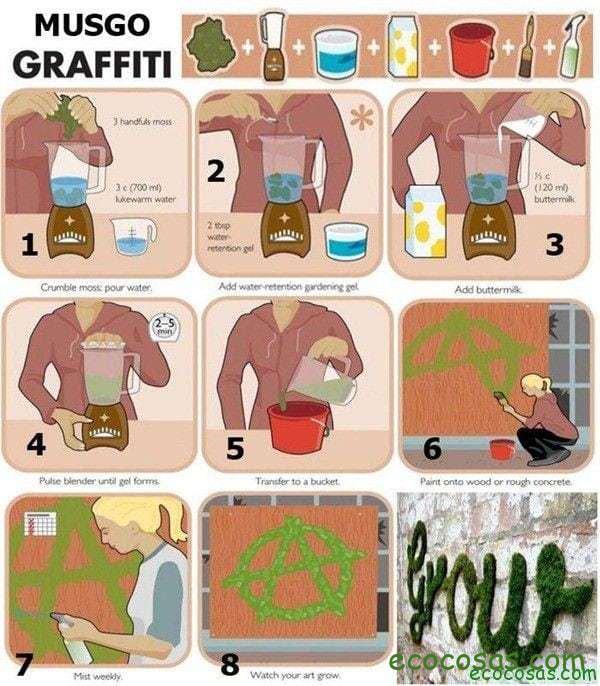 Haz tu propio graffiti de musgo 5