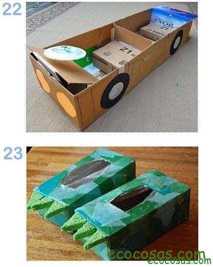 25 formas de reciclar cajas de cartón para que tus hijos se diviertan 16