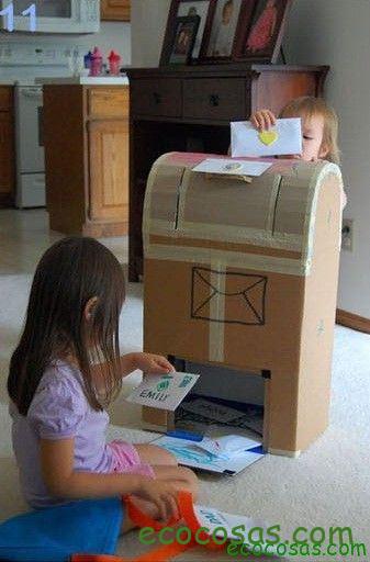 25 formas de reciclar cajas de cartón para que tus hijos se diviertan 7