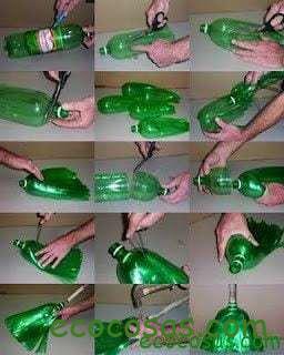 que se puede hacer con botellas de plastico