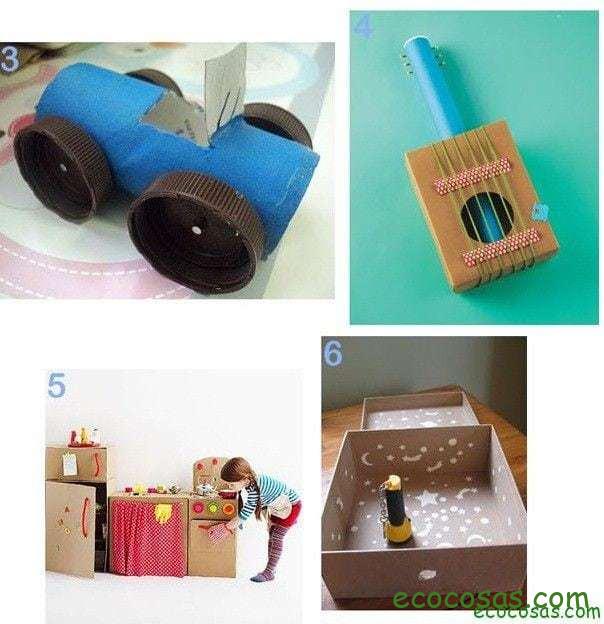 25 formas de reciclar cajas de cartón para que tus hijos se diviertan 3